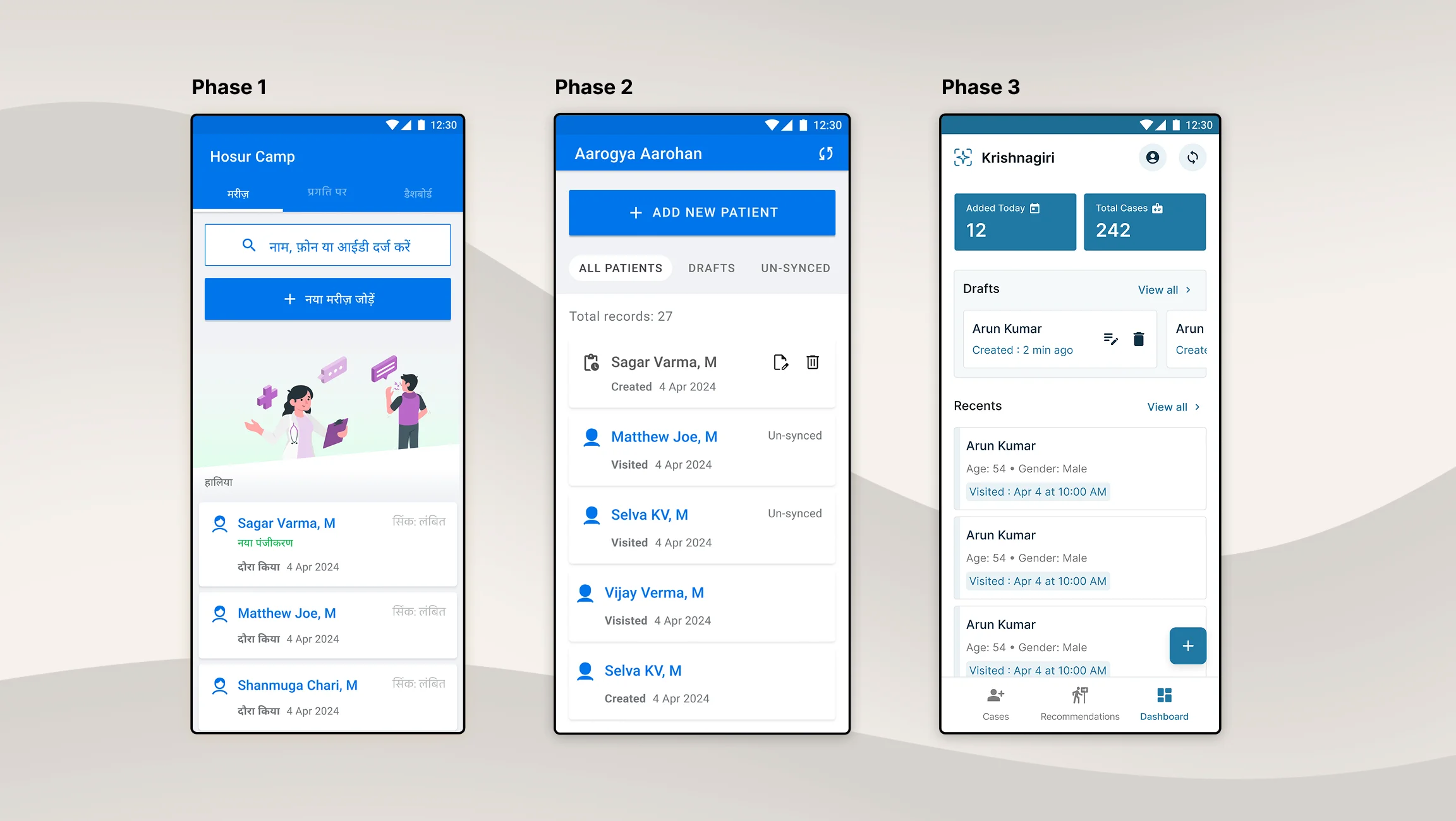 Evolution of the Oral Cancer Screening App