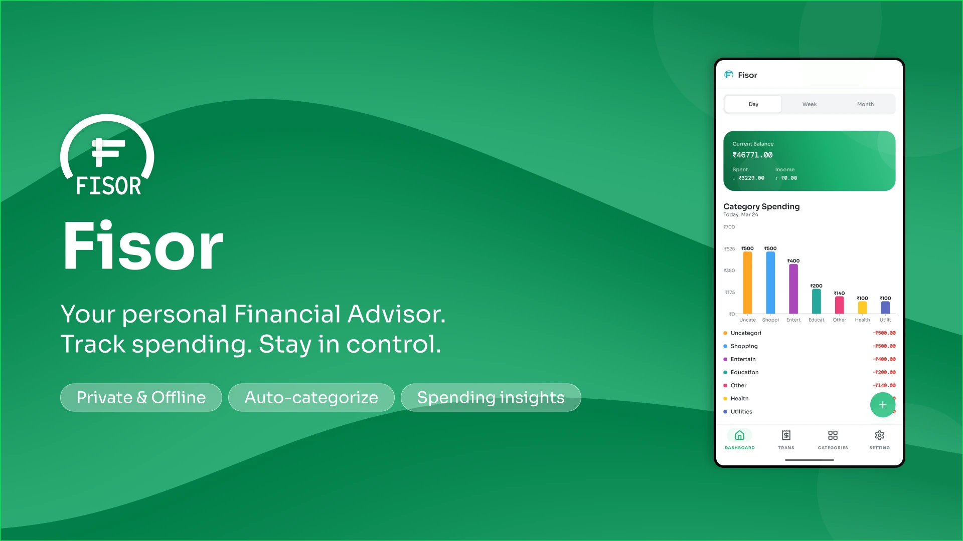 Fisor — Track Spending, Stay In Control