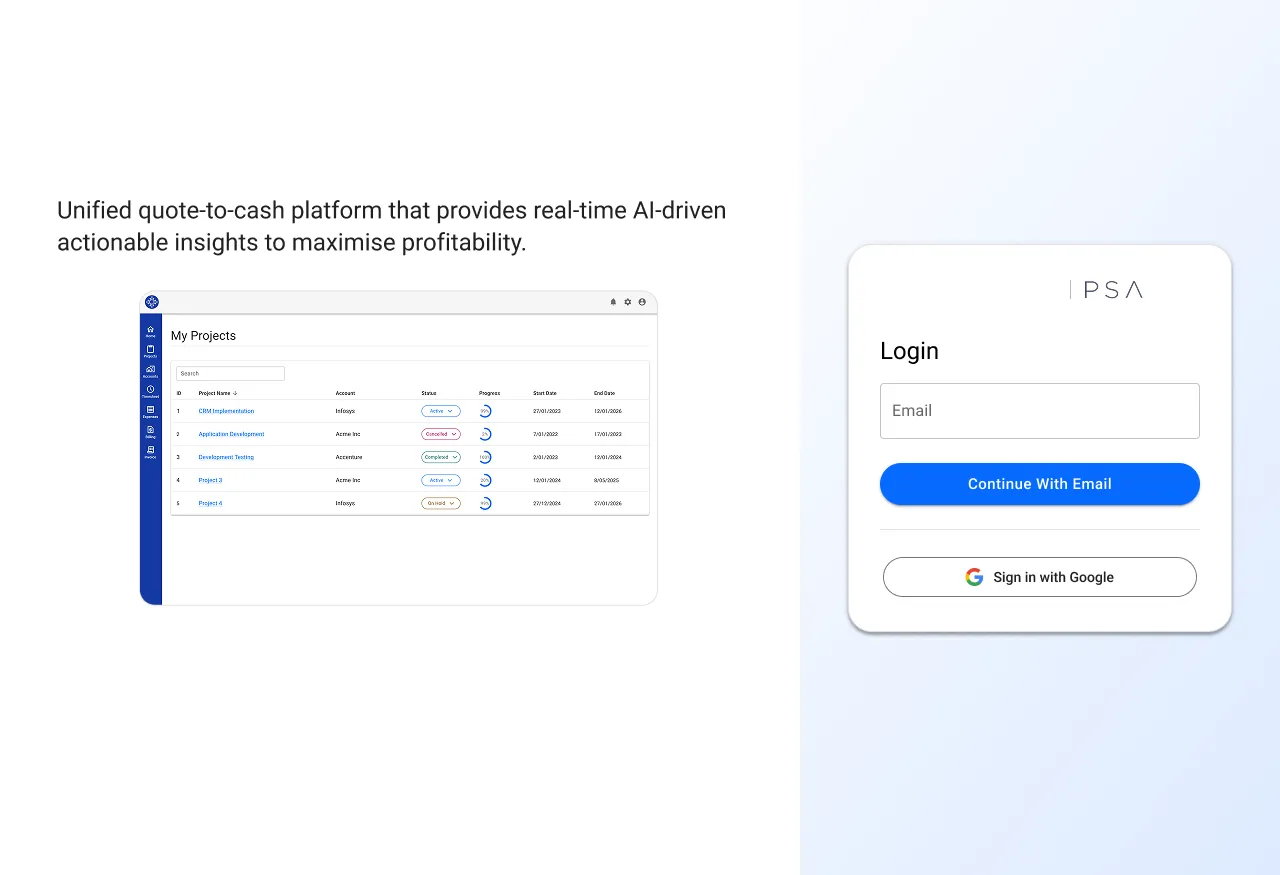 PSA — Professional Services Automation
